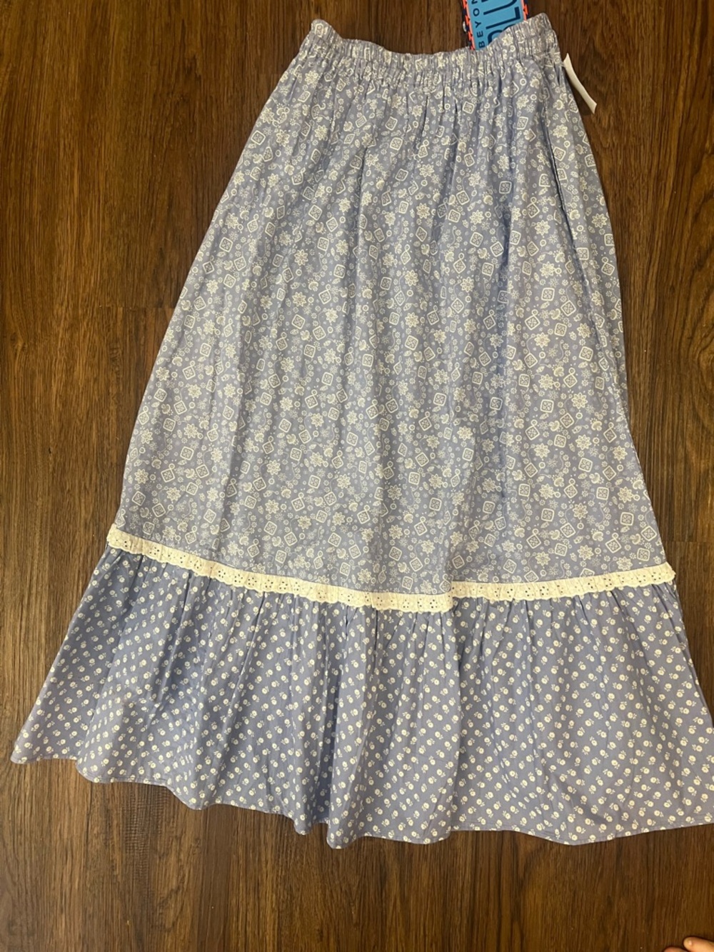 Vintage 90s skirt prairie skirt